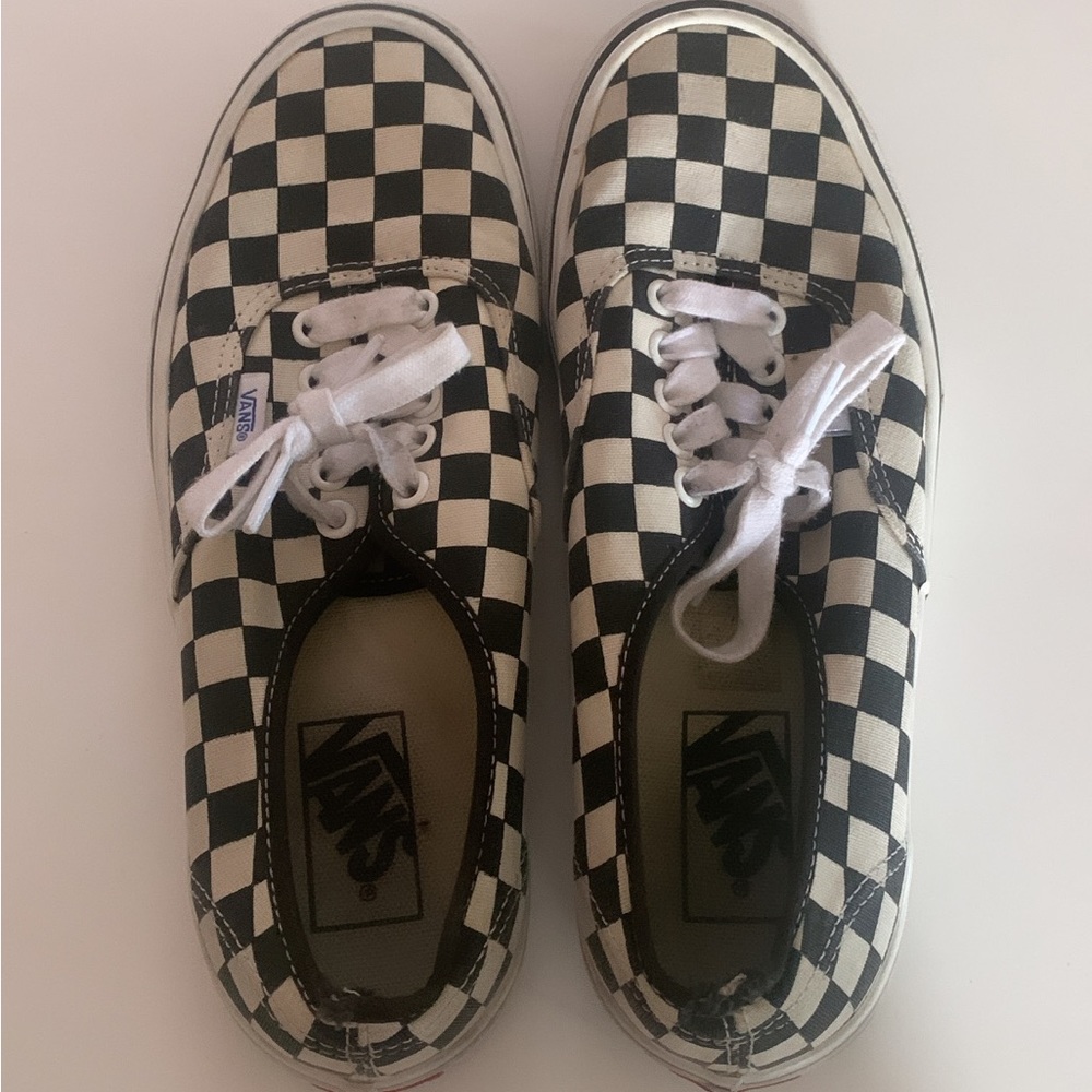 Checkered Slip on Vans